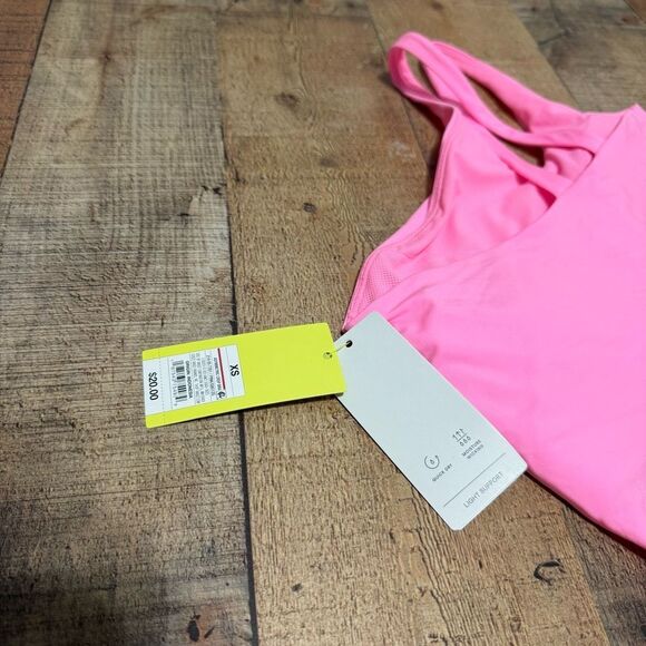 All in Motion Women Bra Athletic Light Support Asymmetric Crop Pink nwt XS - Picture 6 of 8